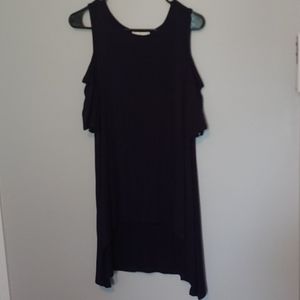 M Navy Simply Southern Cold Shoulder Tunic